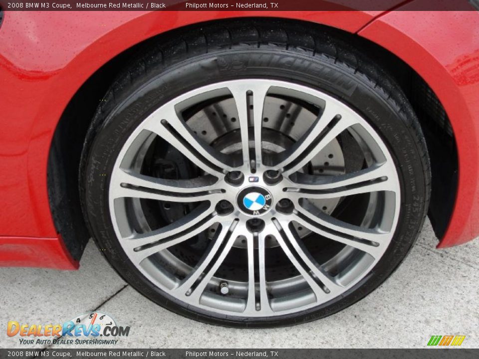 2008 BMW M3 Coupe Melbourne Red Metallic / Black Photo #16