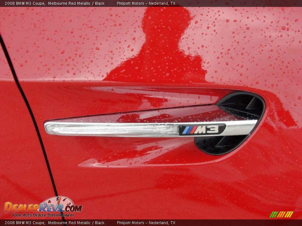 2008 BMW M3 Coupe Melbourne Red Metallic / Black Photo #17
