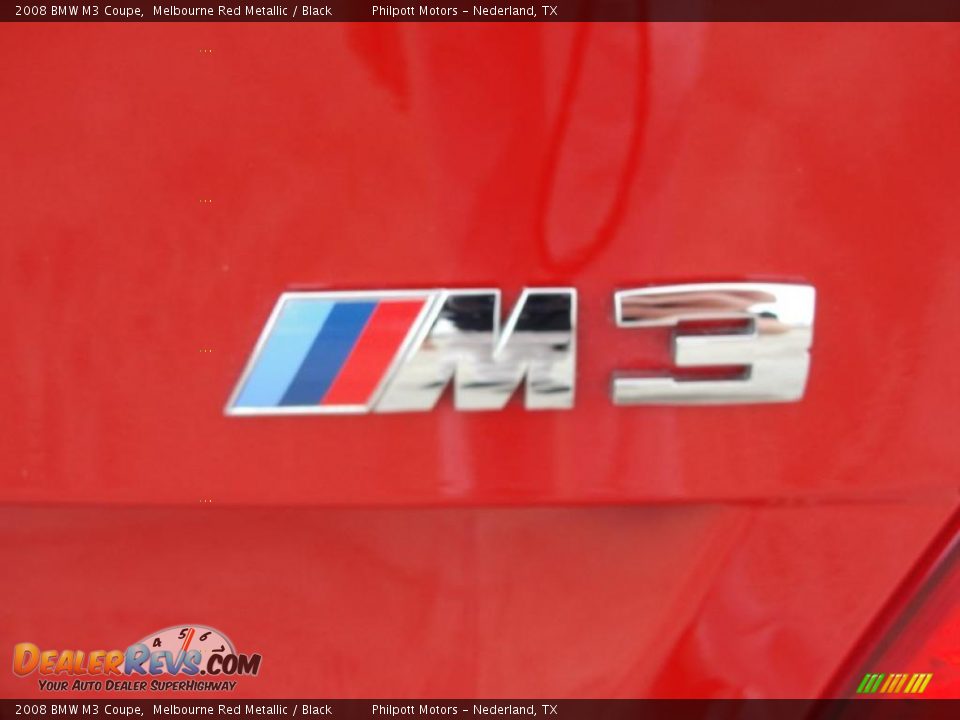 2008 BMW M3 Coupe Melbourne Red Metallic / Black Photo #22