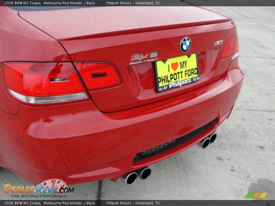 2008 BMW M3 Coupe Melbourne Red Metallic / Black Photo #23