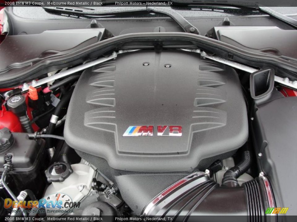 2008 BMW M3 Coupe Melbourne Red Metallic / Black Photo #24