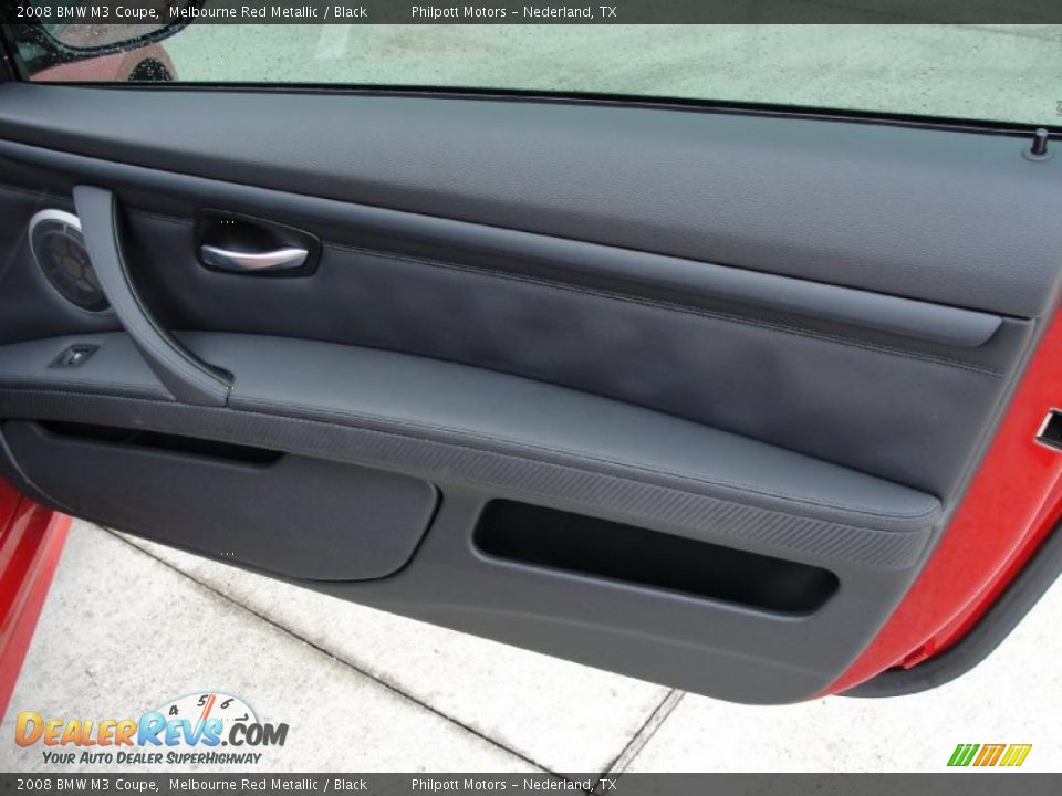 2008 BMW M3 Coupe Melbourne Red Metallic / Black Photo #25