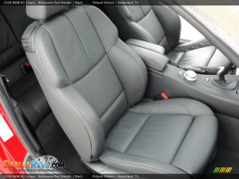 2008 BMW M3 Coupe Melbourne Red Metallic / Black Photo #27