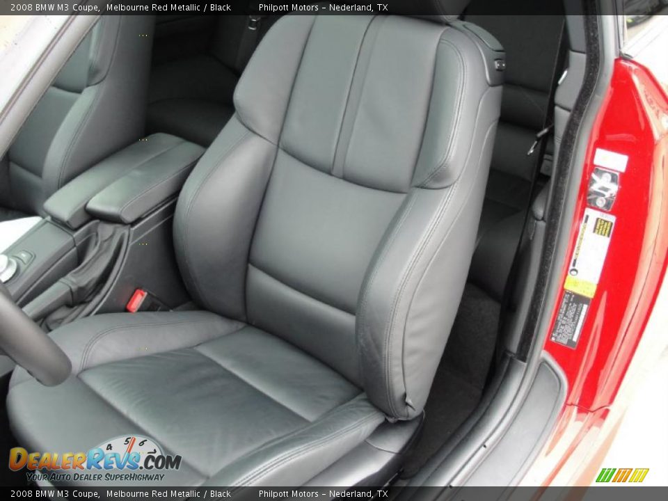 2008 BMW M3 Coupe Melbourne Red Metallic / Black Photo #32