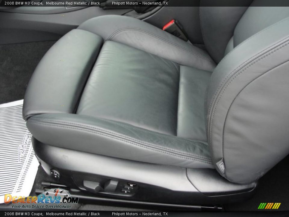 2008 BMW M3 Coupe Melbourne Red Metallic / Black Photo #33