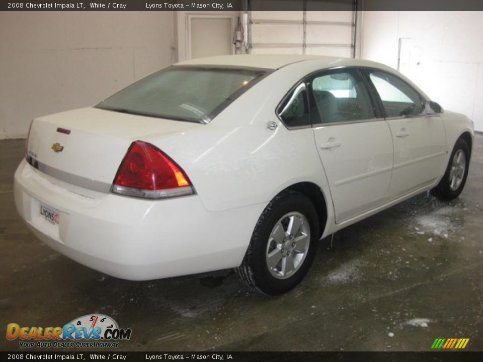 2008 Chevrolet Impala LT White / Gray Photo #4