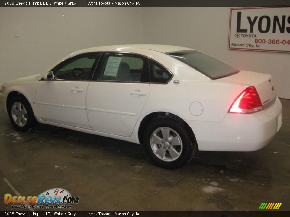 2008 Chevrolet Impala LT White / Gray Photo #6