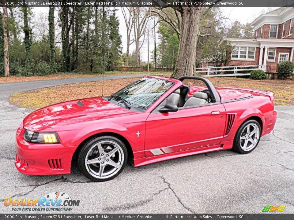 2000 Ford Mustang Saleen S281 Speedster Laser Red Metallic / Medium Graphite Photo #3