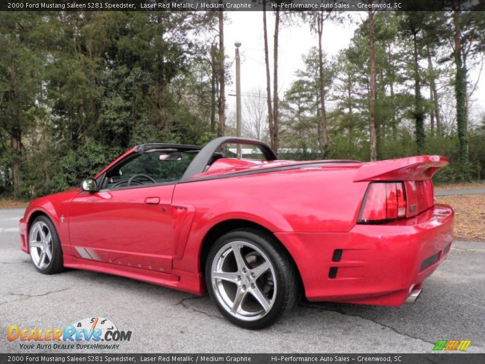 2000 Ford Mustang Saleen S281 Speedster Laser Red Metallic / Medium Graphite Photo #5