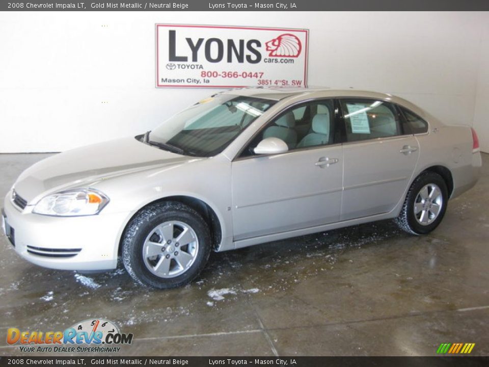 2008 Chevrolet Impala LT Gold Mist Metallic / Neutral Beige Photo #1