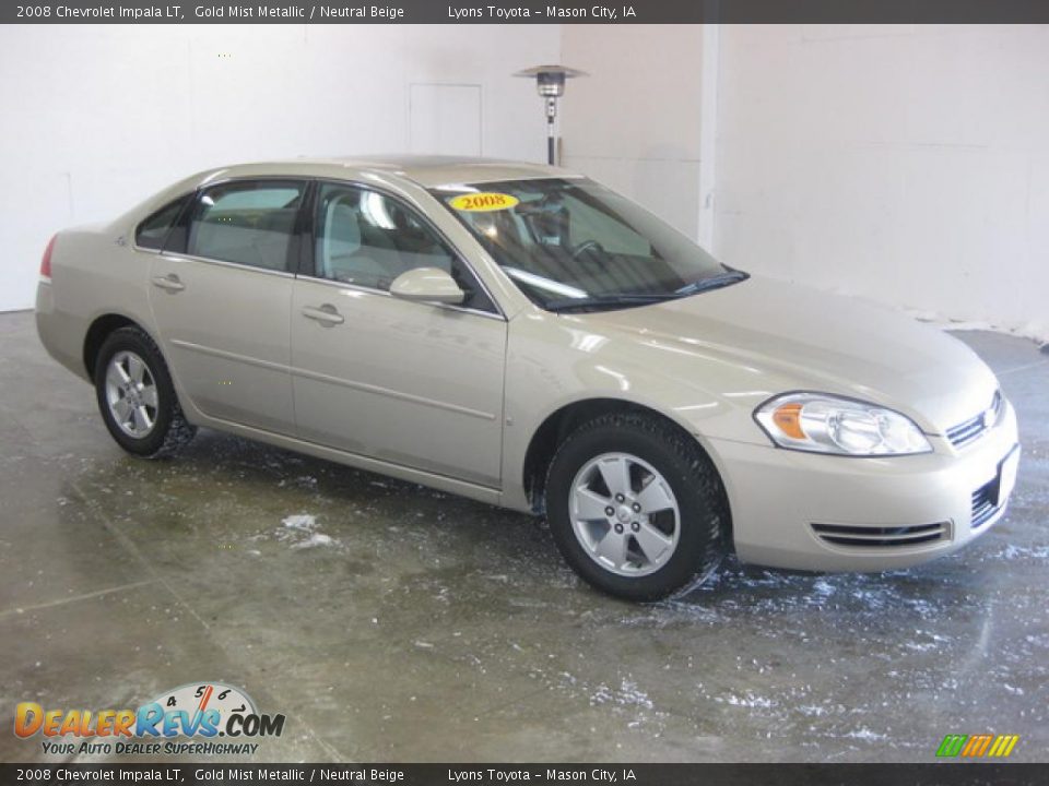 2008 Chevrolet Impala LT Gold Mist Metallic / Neutral Beige Photo #3
