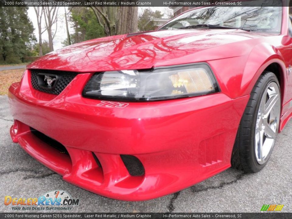 2000 Ford Mustang Saleen S281 Speedster Laser Red Metallic / Medium Graphite Photo #16
