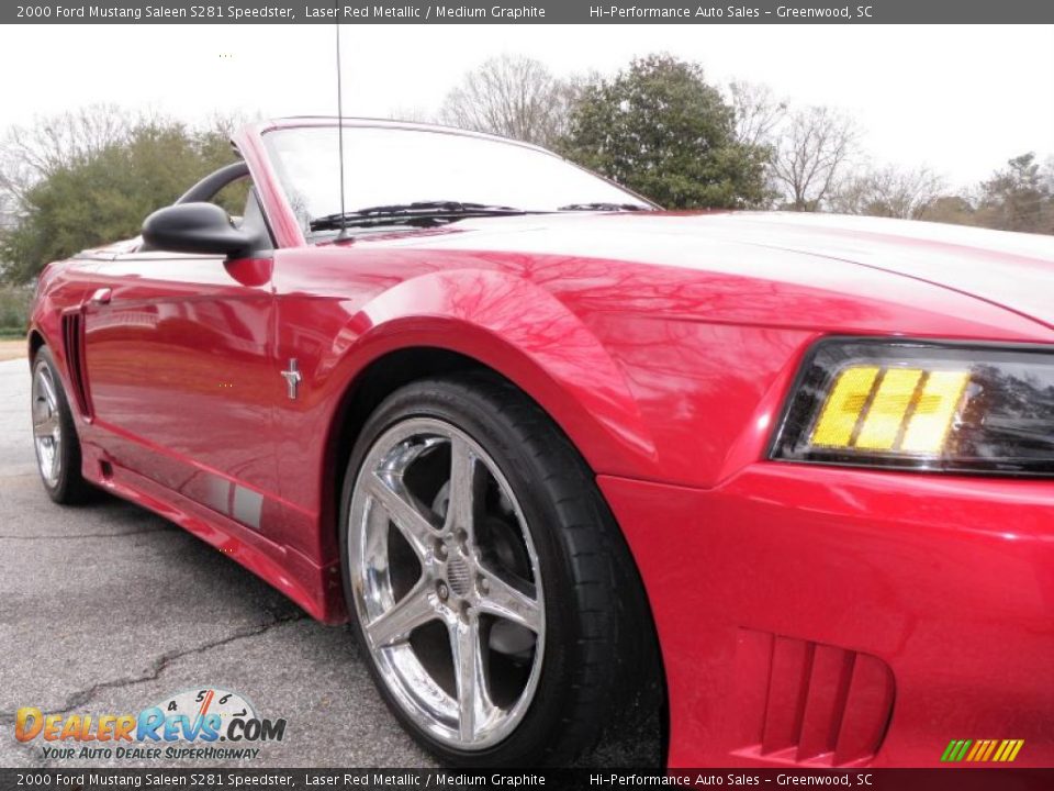 2000 Ford Mustang Saleen S281 Speedster Laser Red Metallic / Medium Graphite Photo #18