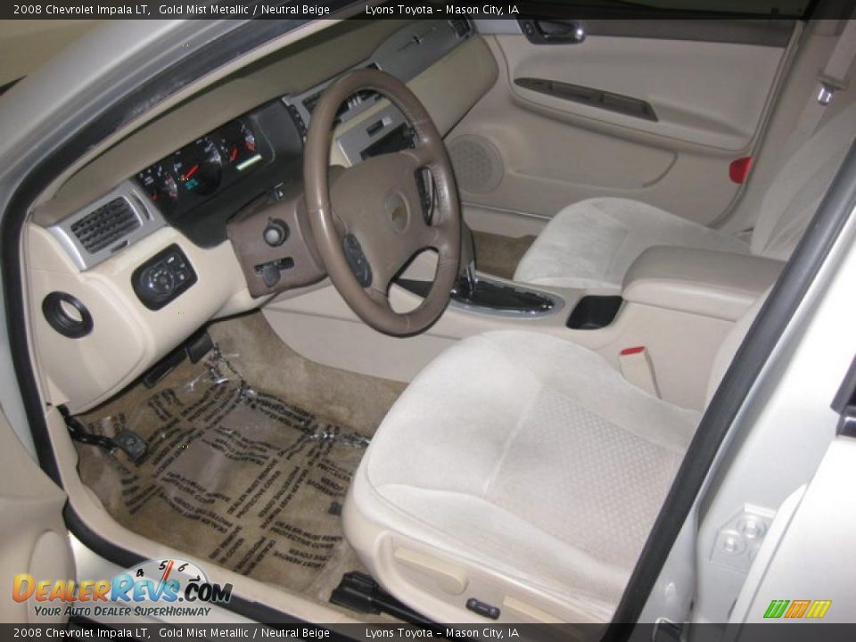 2008 Chevrolet Impala LT Gold Mist Metallic / Neutral Beige Photo #7