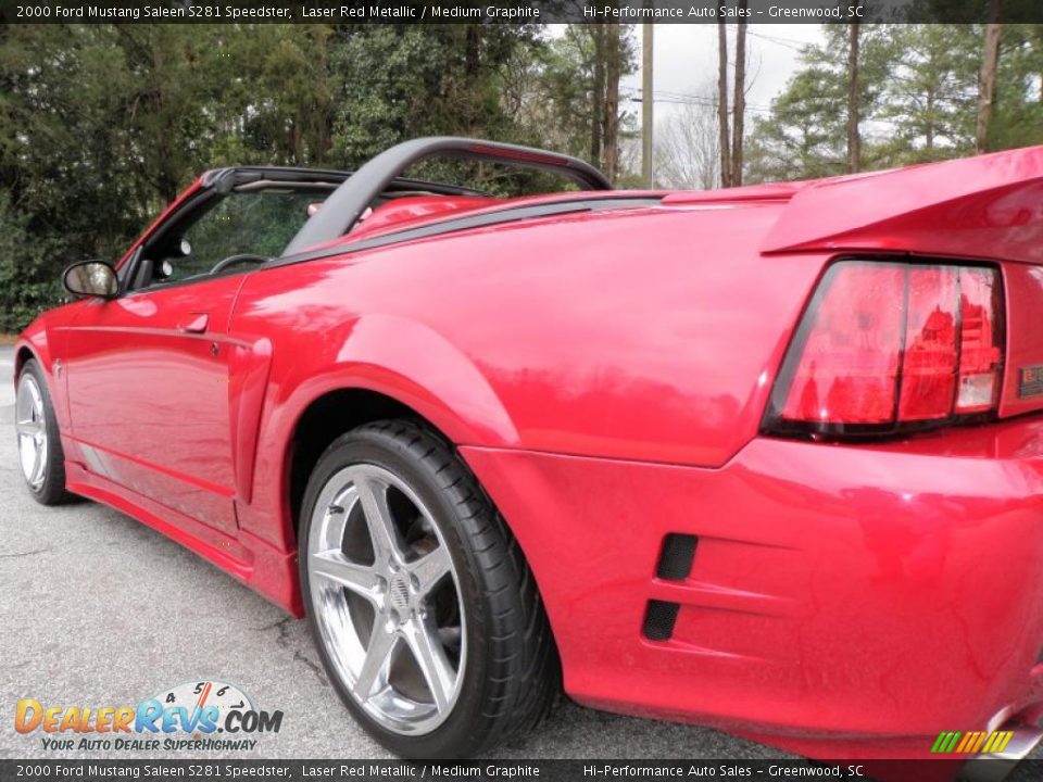 2000 Ford Mustang Saleen S281 Speedster Laser Red Metallic / Medium Graphite Photo #20