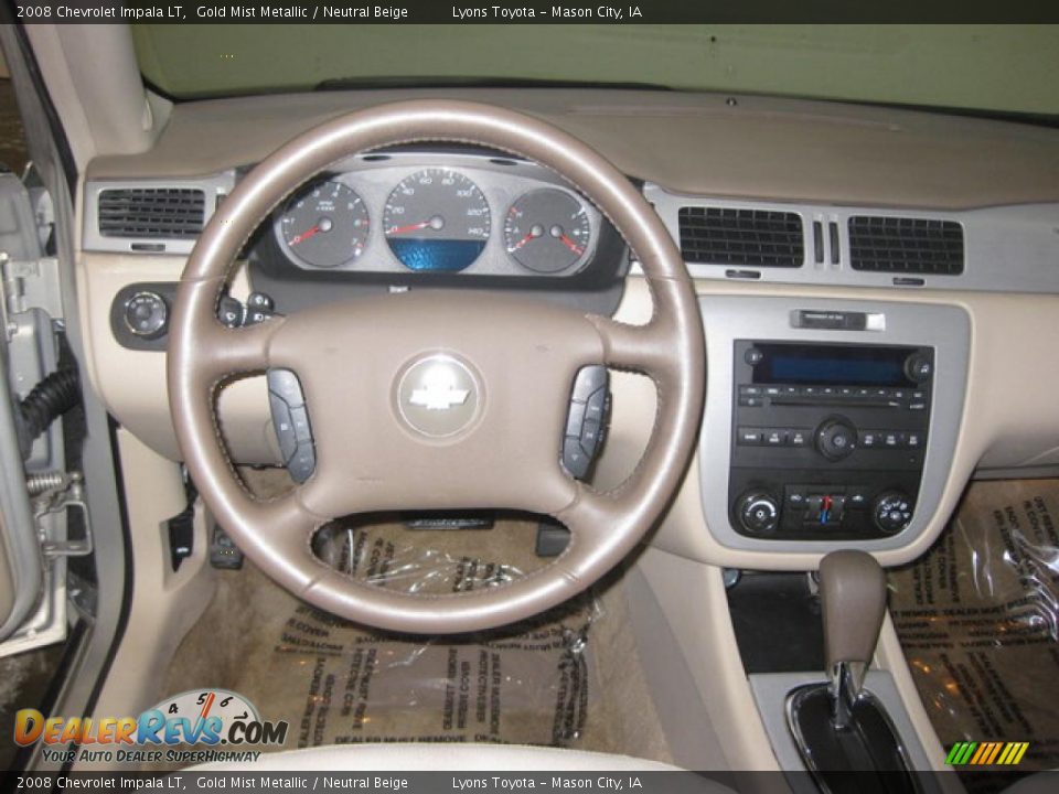 2008 Chevrolet Impala LT Gold Mist Metallic / Neutral Beige Photo #9