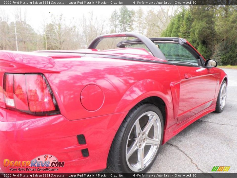 2000 Ford Mustang Saleen S281 Speedster Laser Red Metallic / Medium Graphite Photo #21