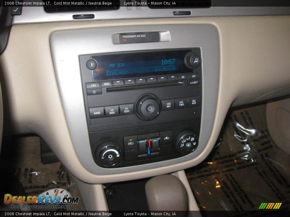 2008 Chevrolet Impala LT Gold Mist Metallic / Neutral Beige Photo #11