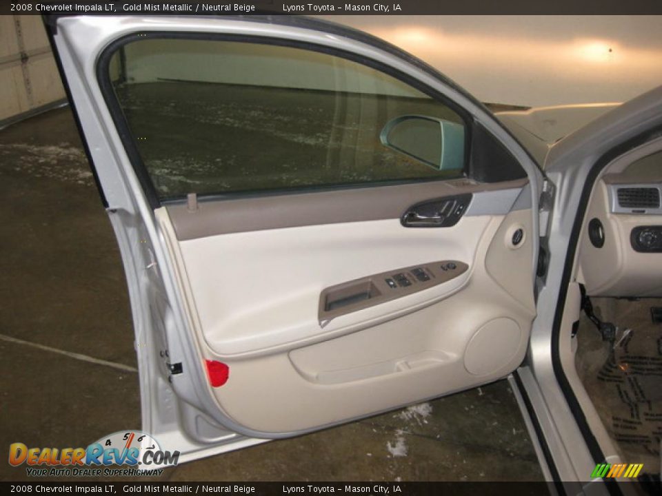 2008 Chevrolet Impala LT Gold Mist Metallic / Neutral Beige Photo #12