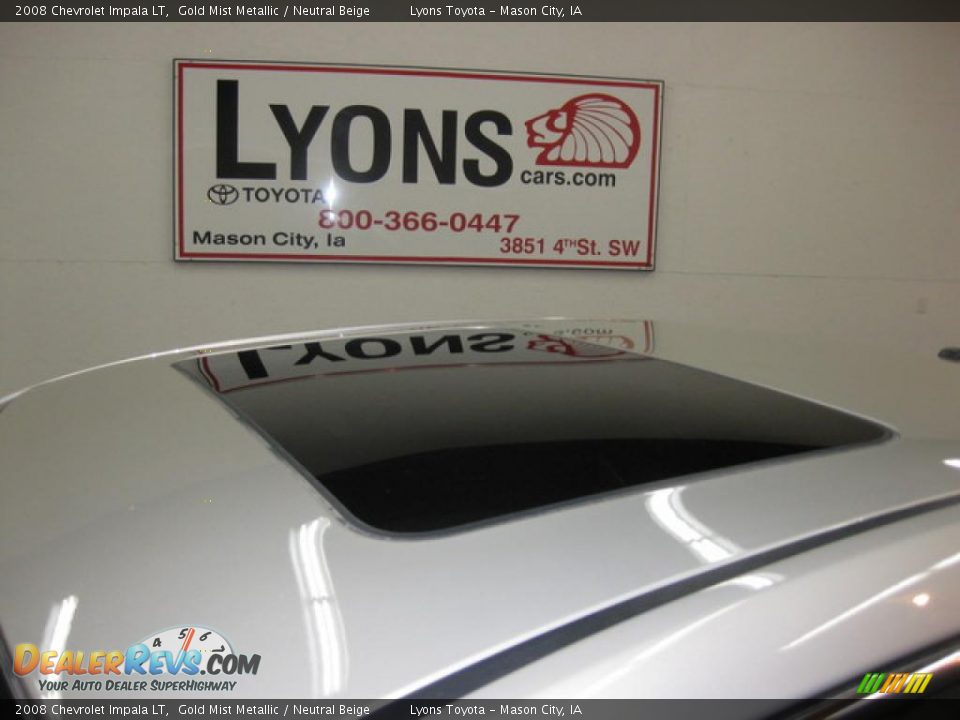2008 Chevrolet Impala LT Gold Mist Metallic / Neutral Beige Photo #13