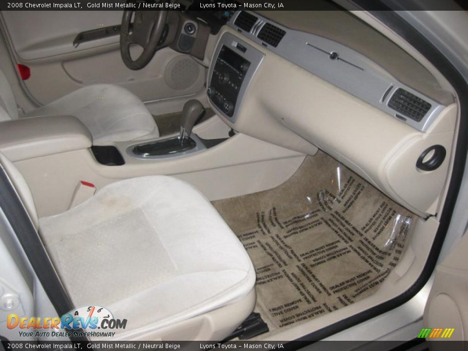 2008 Chevrolet Impala LT Gold Mist Metallic / Neutral Beige Photo #14