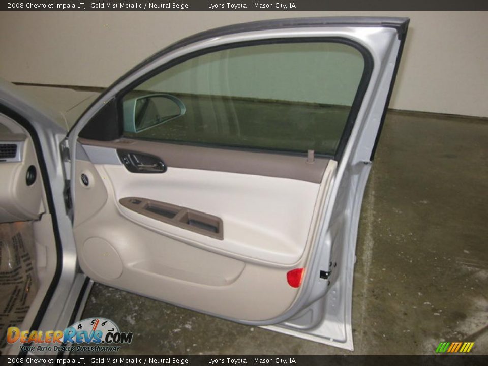 2008 Chevrolet Impala LT Gold Mist Metallic / Neutral Beige Photo #16
