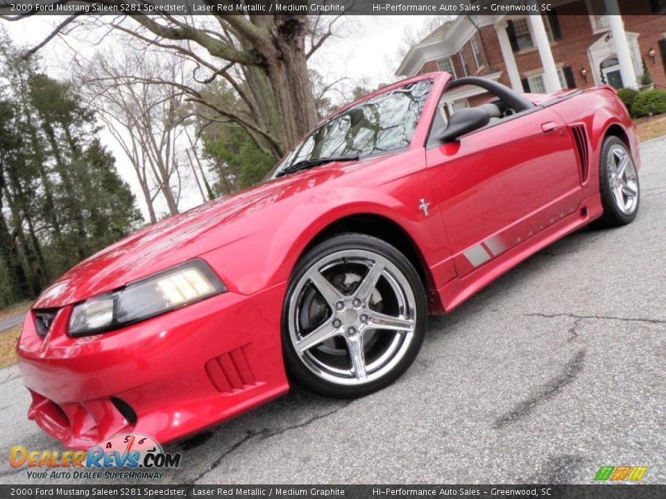 2000 Ford Mustang Saleen S281 Speedster Laser Red Metallic / Medium Graphite Photo #32