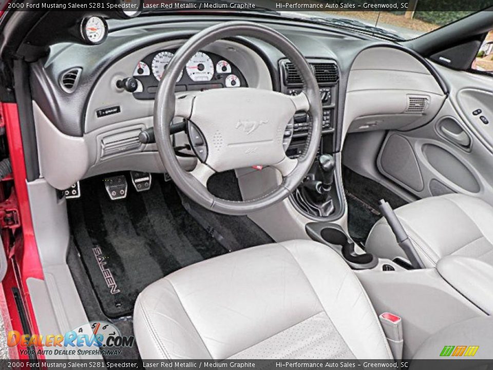 Medium Graphite Interior - 2000 Ford Mustang Saleen S281 Speedster Photo #33