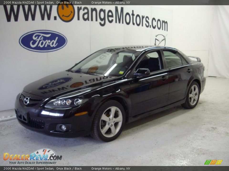 2006 Mazda MAZDA6 i Sport Sedan Onyx Black / Black Photo #1