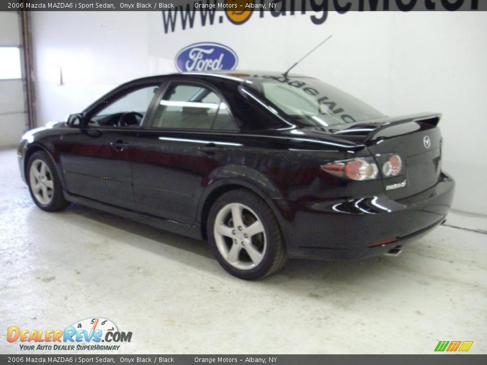 2006 Mazda MAZDA6 i Sport Sedan Onyx Black / Black Photo #3