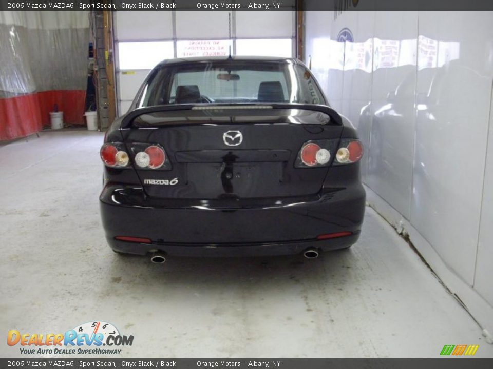 2006 Mazda MAZDA6 i Sport Sedan Onyx Black / Black Photo #4
