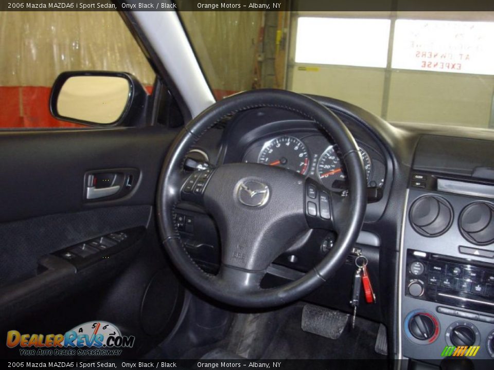 2006 Mazda MAZDA6 i Sport Sedan Onyx Black / Black Photo #9