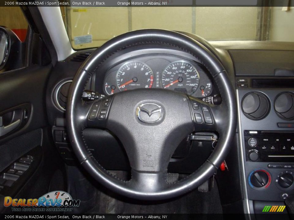 2006 Mazda MAZDA6 i Sport Sedan Onyx Black / Black Photo #10