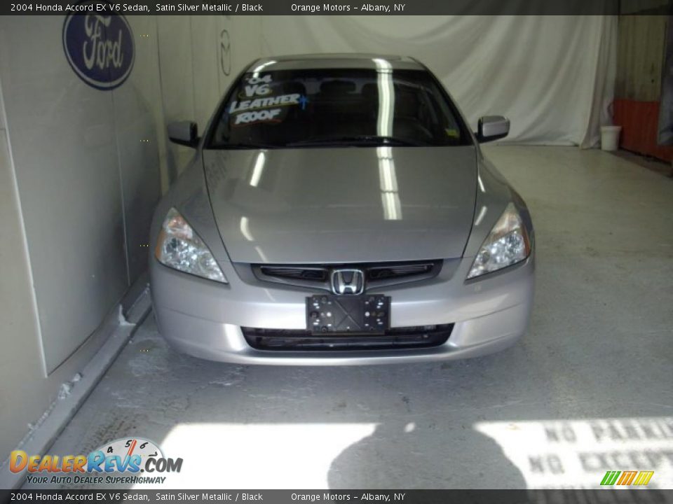 2004 Honda Accord EX V6 Sedan Satin Silver Metallic / Black Photo #2