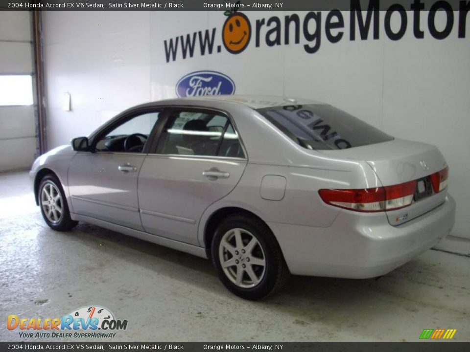 2004 Honda Accord EX V6 Sedan Satin Silver Metallic / Black Photo #3