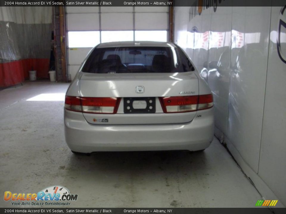 2004 Honda Accord EX V6 Sedan Satin Silver Metallic / Black Photo #4