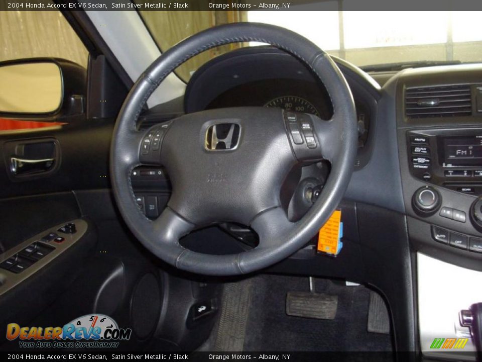 2004 Honda Accord EX V6 Sedan Satin Silver Metallic / Black Photo #10