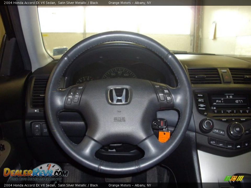 2004 Honda Accord EX V6 Sedan Satin Silver Metallic / Black Photo #11