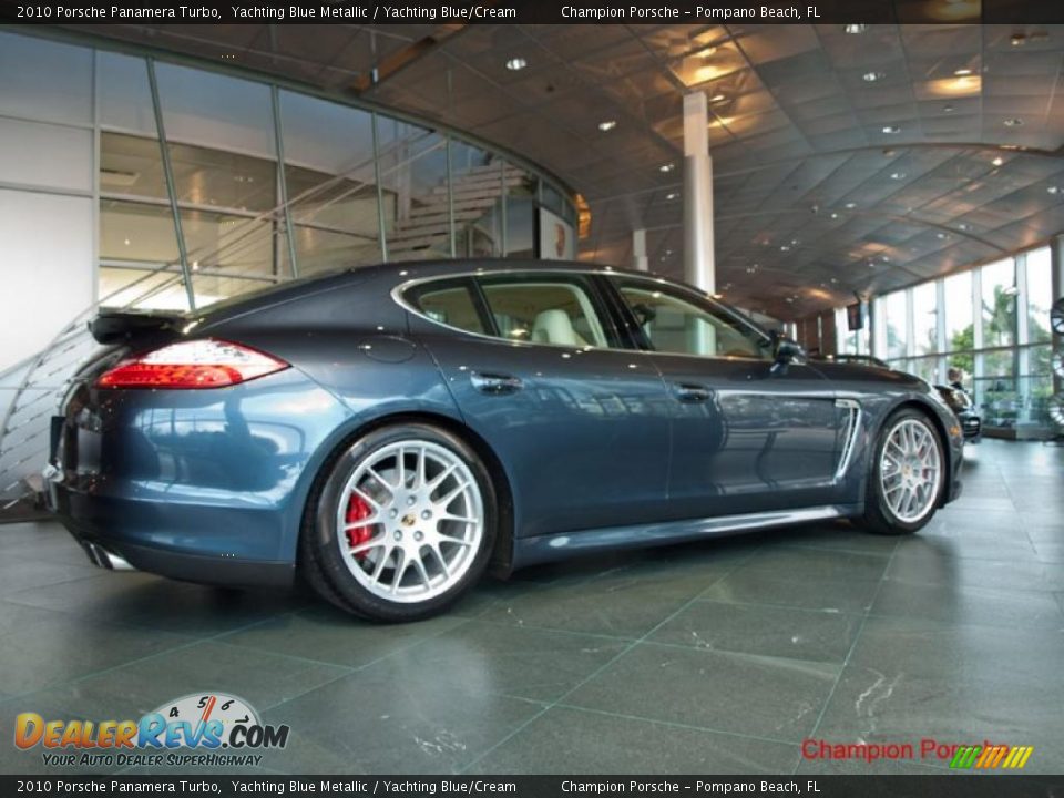 2010 Porsche Panamera Turbo Yachting Blue Metallic / Yachting Blue/Cream Photo #1