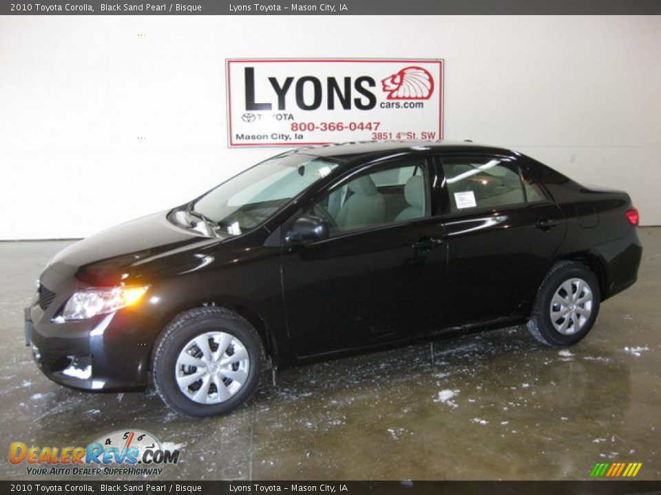 2010 Toyota Corolla Black Sand Pearl / Bisque Photo #1