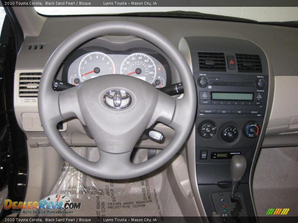 2010 Toyota Corolla Black Sand Pearl / Bisque Photo #4