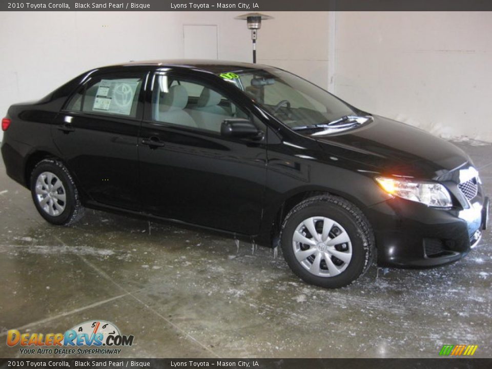 2010 Toyota Corolla Black Sand Pearl / Bisque Photo #5