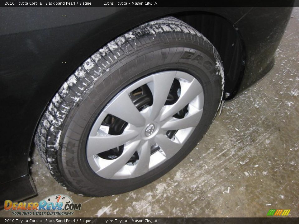 2010 Toyota Corolla Black Sand Pearl / Bisque Photo #7