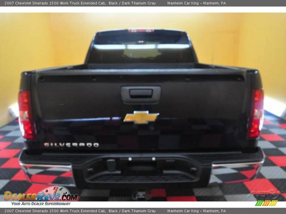 2007 Chevrolet Silverado 1500 Work Truck Extended Cab Black / Dark Titanium Gray Photo #5
