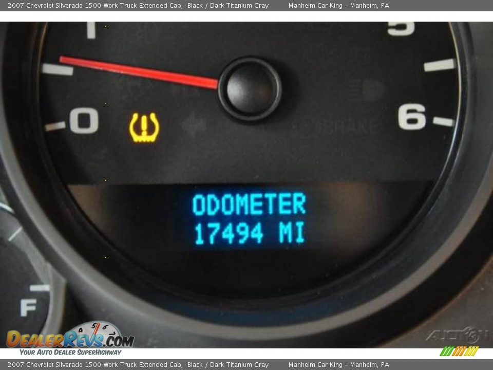2007 Chevrolet Silverado 1500 Work Truck Extended Cab Black / Dark Titanium Gray Photo #8