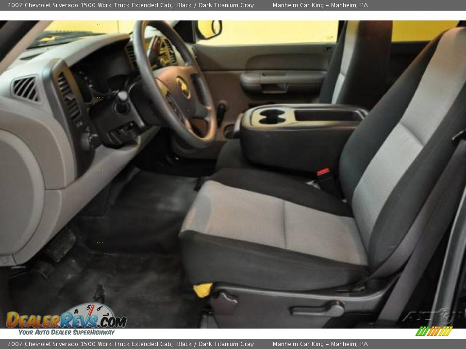 2007 Chevrolet Silverado 1500 Work Truck Extended Cab Black / Dark Titanium Gray Photo #10