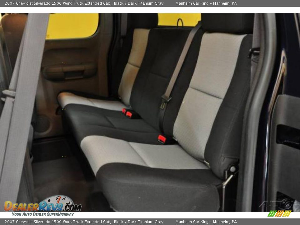 2007 Chevrolet Silverado 1500 Work Truck Extended Cab Black / Dark Titanium Gray Photo #11