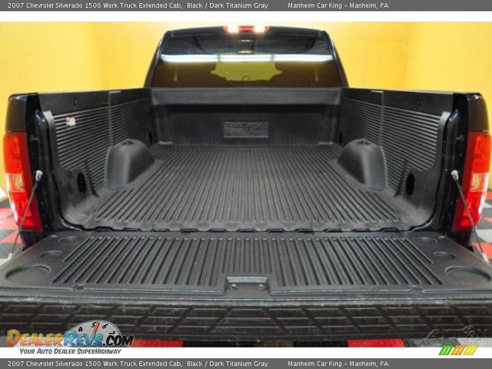 2007 Chevrolet Silverado 1500 Work Truck Extended Cab Black / Dark Titanium Gray Photo #12