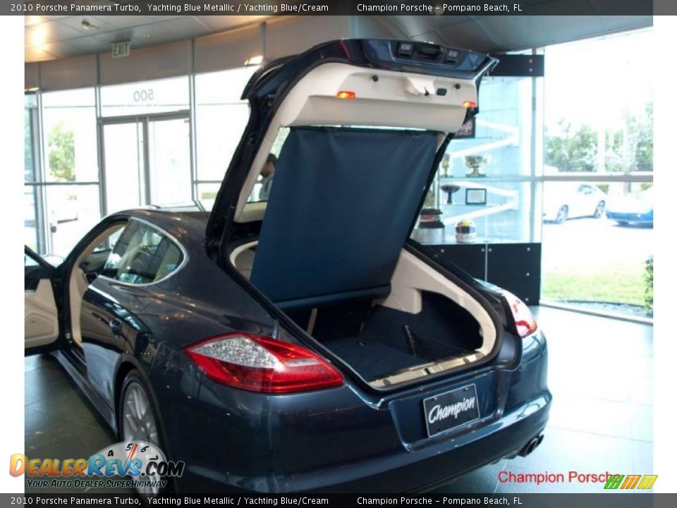 2010 Porsche Panamera Turbo Yachting Blue Metallic / Yachting Blue/Cream Photo #21
