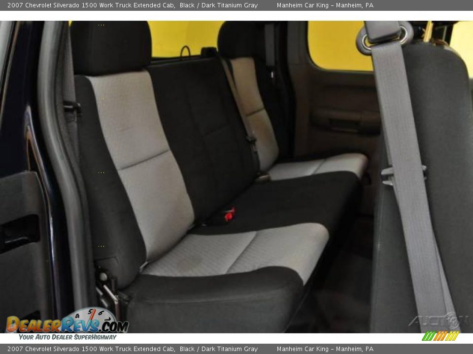 2007 Chevrolet Silverado 1500 Work Truck Extended Cab Black / Dark Titanium Gray Photo #13